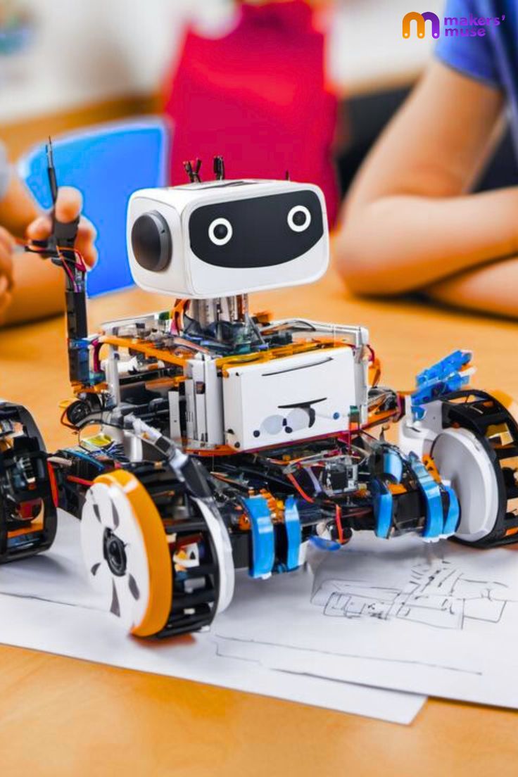 Akili Nest students with robot